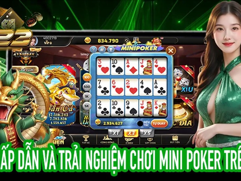 Bàn chơi Poker Texas Hold'em tại nohu67
