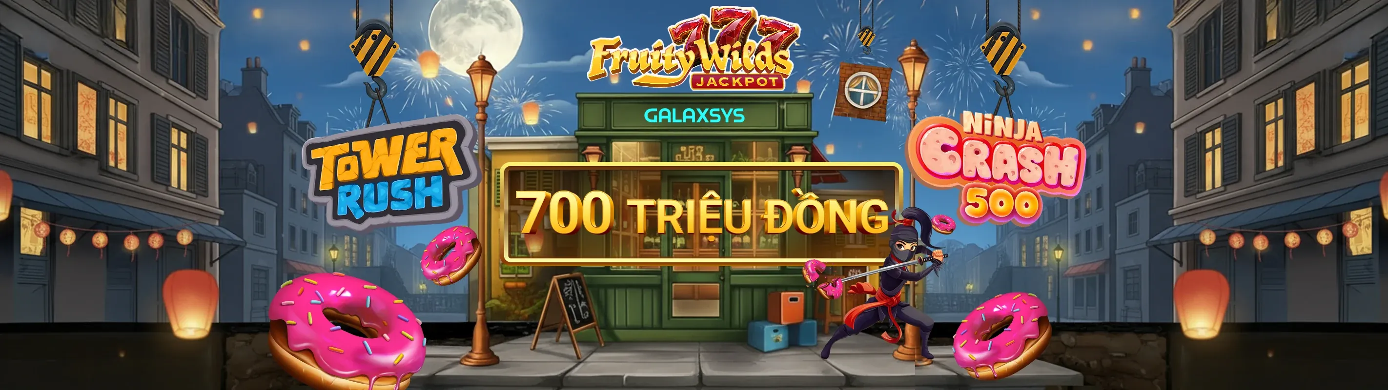 Banner quảng cáo GO99 với các trò chơi cá cược trực tuyến và khuyến mãi